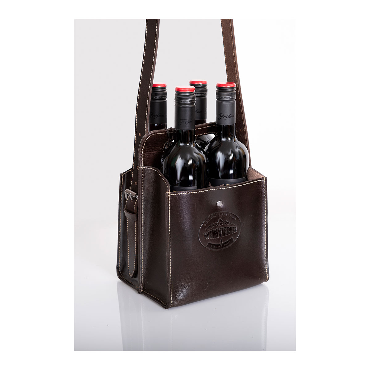 Getränketasche WEINVIERER, Farbe chocolate