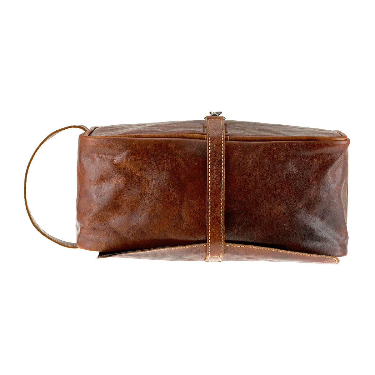 Kulturbeutel ROLL UP, Farbe cognac