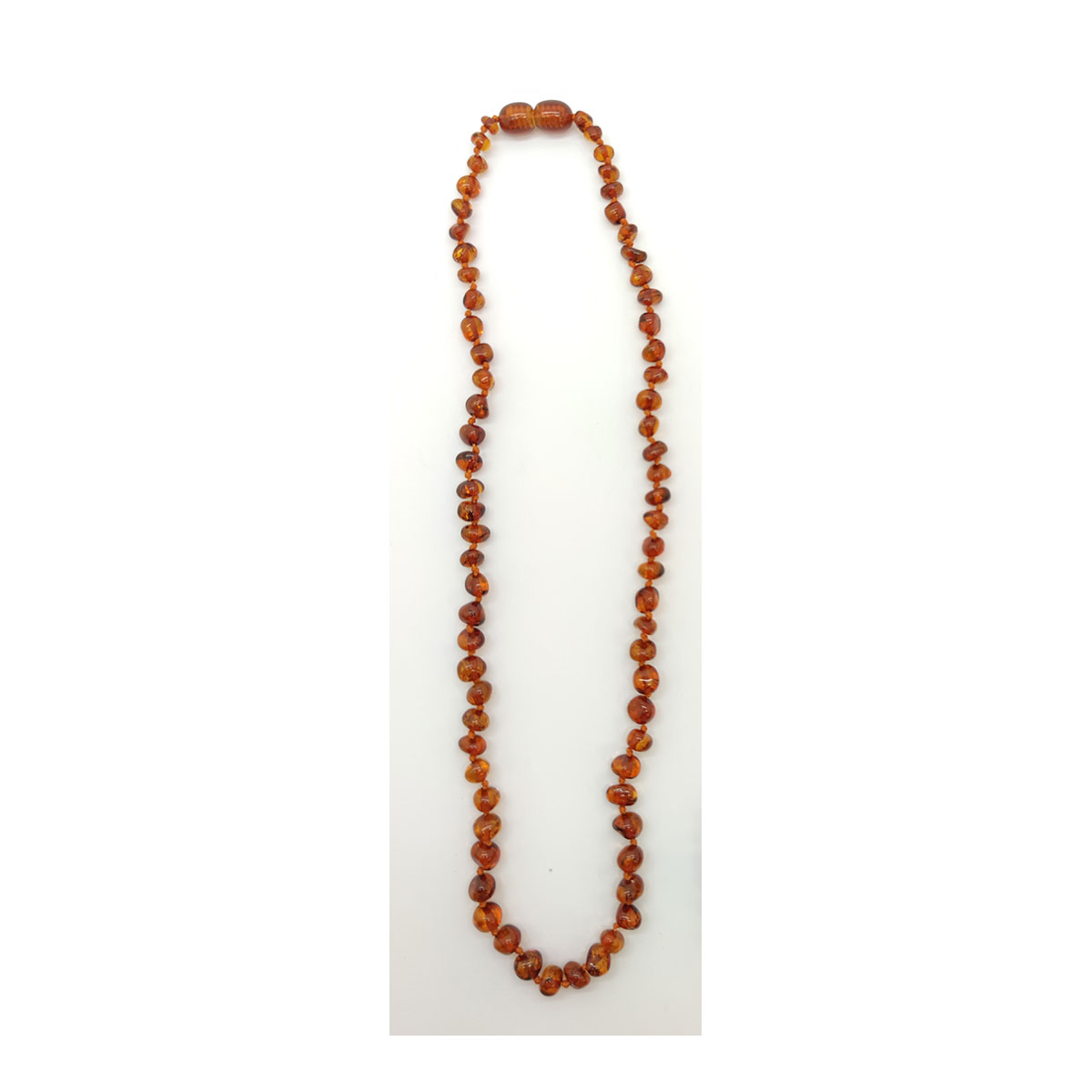 Bernstein Kette, uni, 50cm