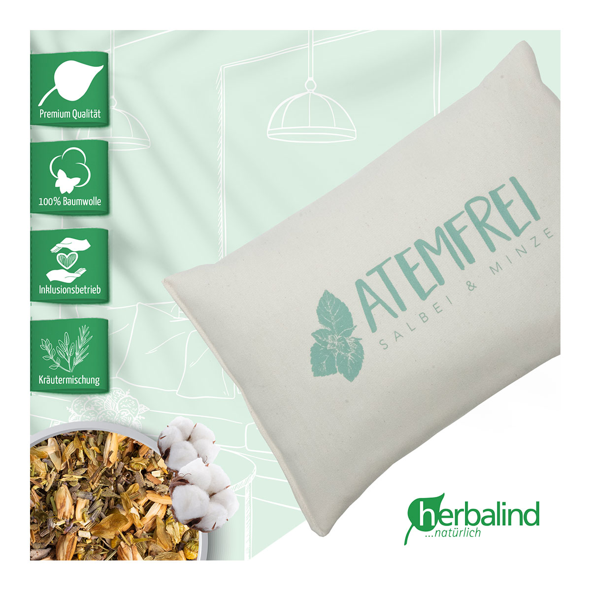Kräuterkissen, Atemfrei