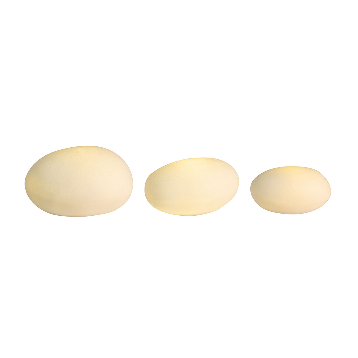 LED Lichtkieselstein-Set (3 St.)