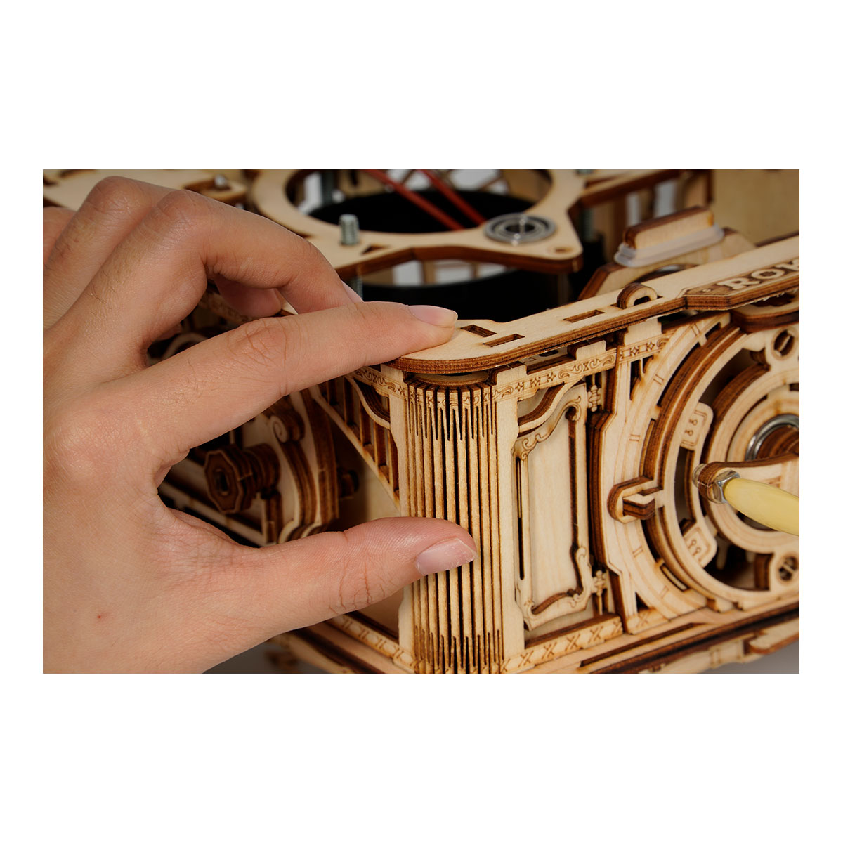 3D-Holzpuzzle, Retro Grammophon