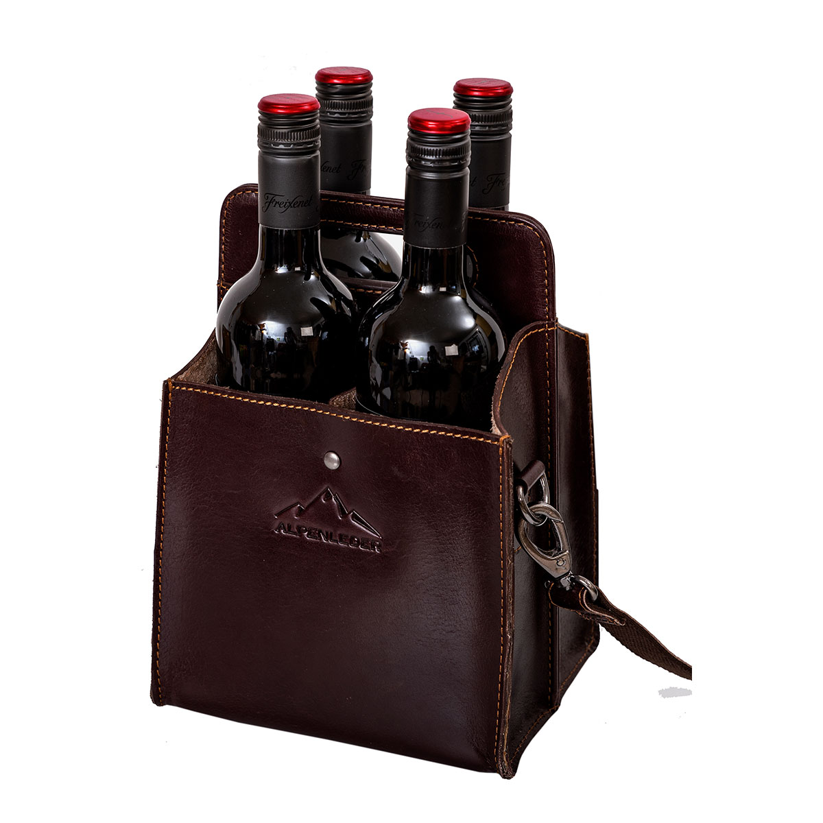 Getränketasche WEINVIERER, Farbe chocolate