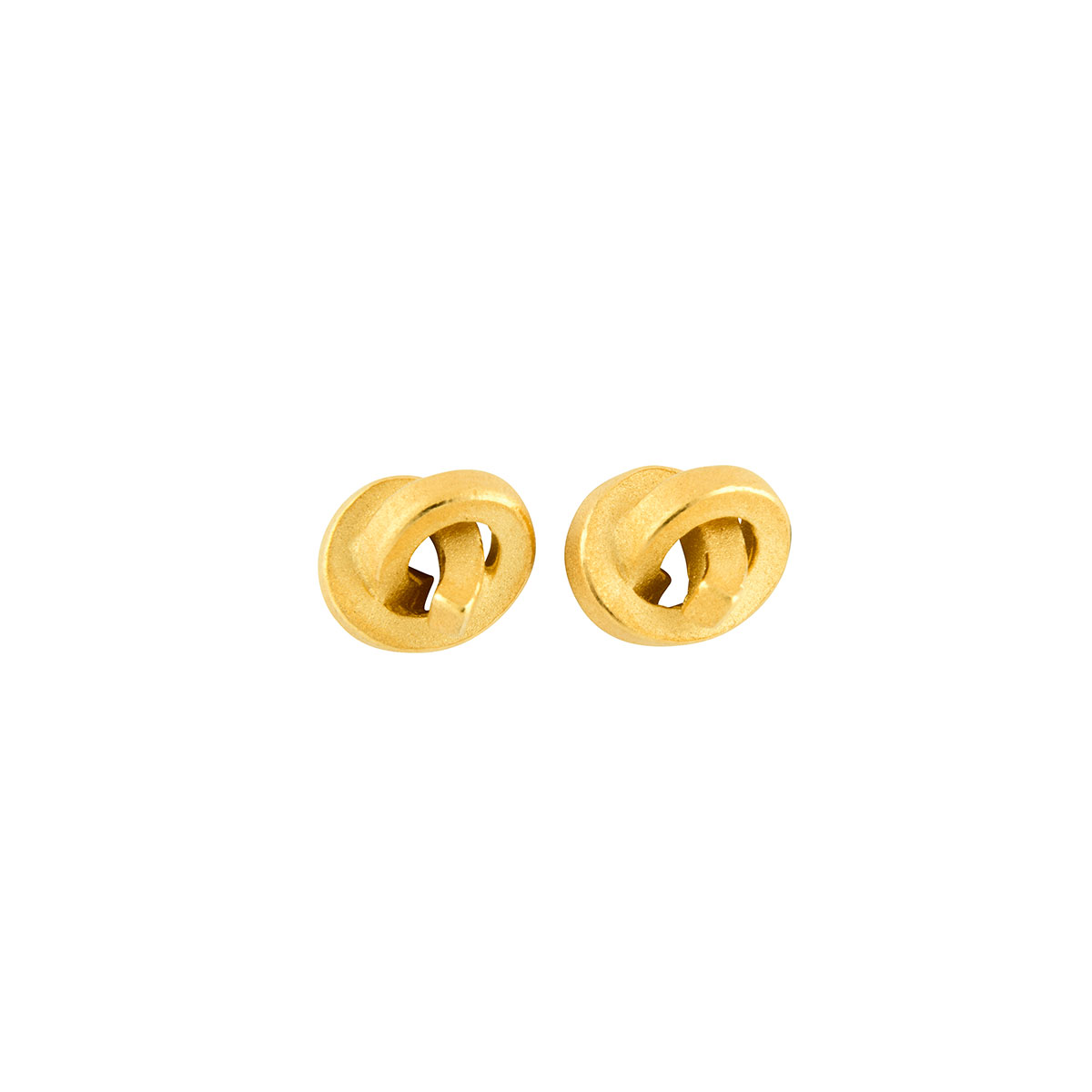 Ohrstecker Knoten goldplattiert