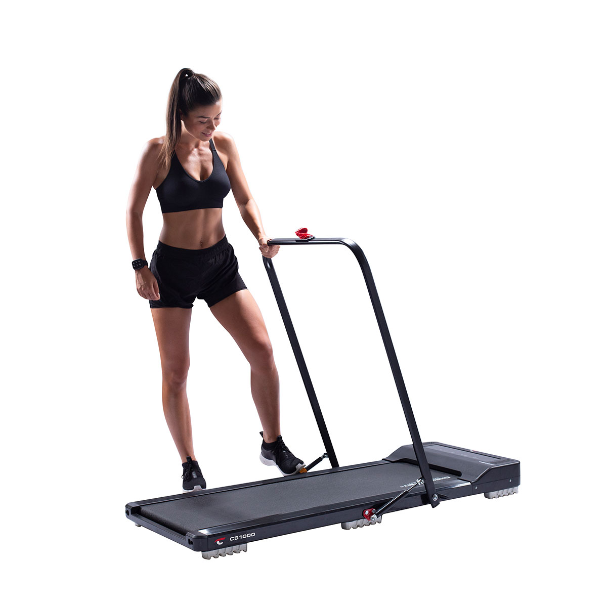Walking Pad mit Handle Bar, inkl. Bodenschutzmatte L