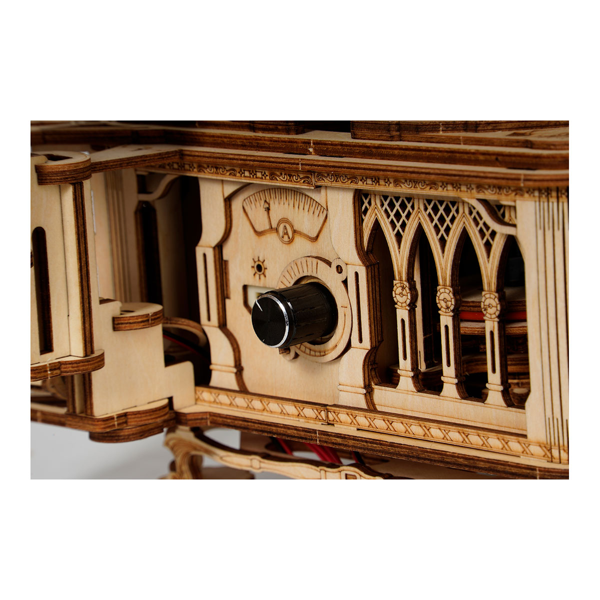 3D-Holzpuzzle, Retro Grammophon