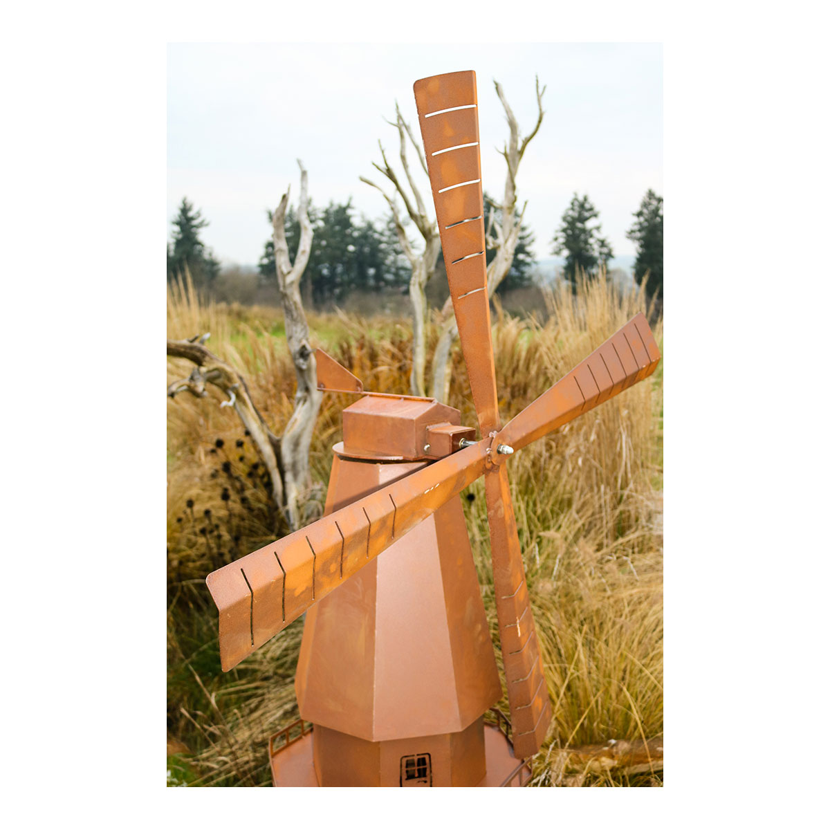 Edelrost Windmühle