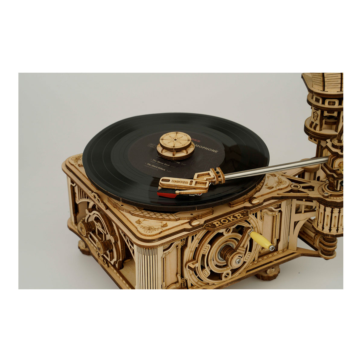 3D-Holzpuzzle, Retro Grammophon