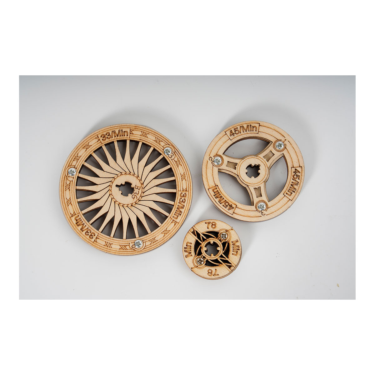 3D-Holzpuzzle, Retro Grammophon