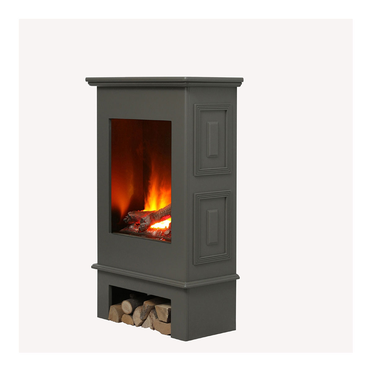 Elektroscanfire-Ofen, quarzgrau, mit 3D-Flammeffekt