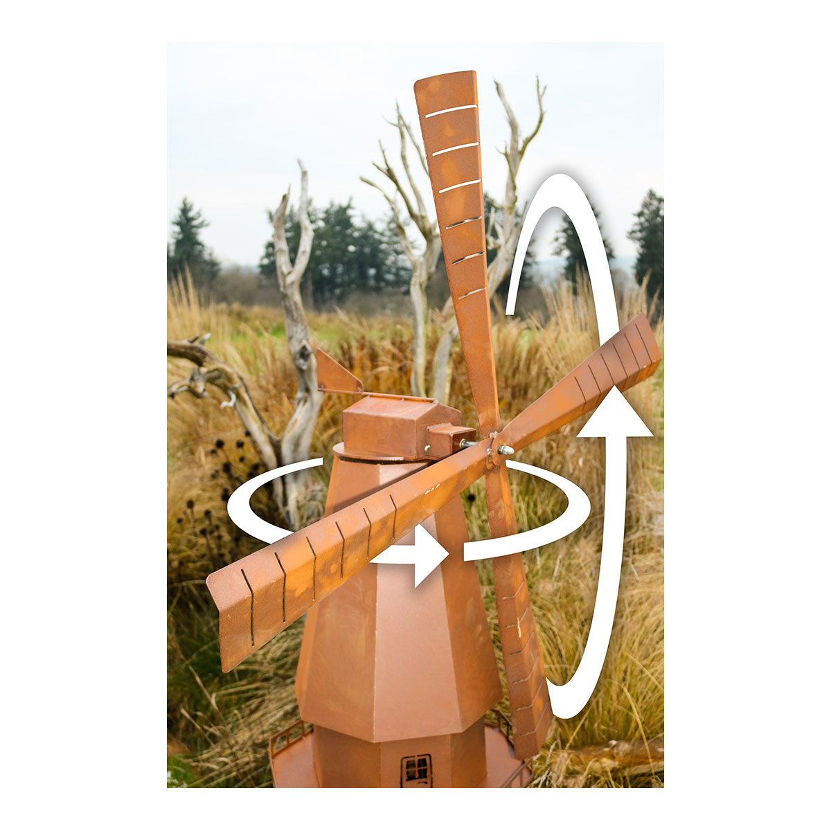 Edelrost Windmühle