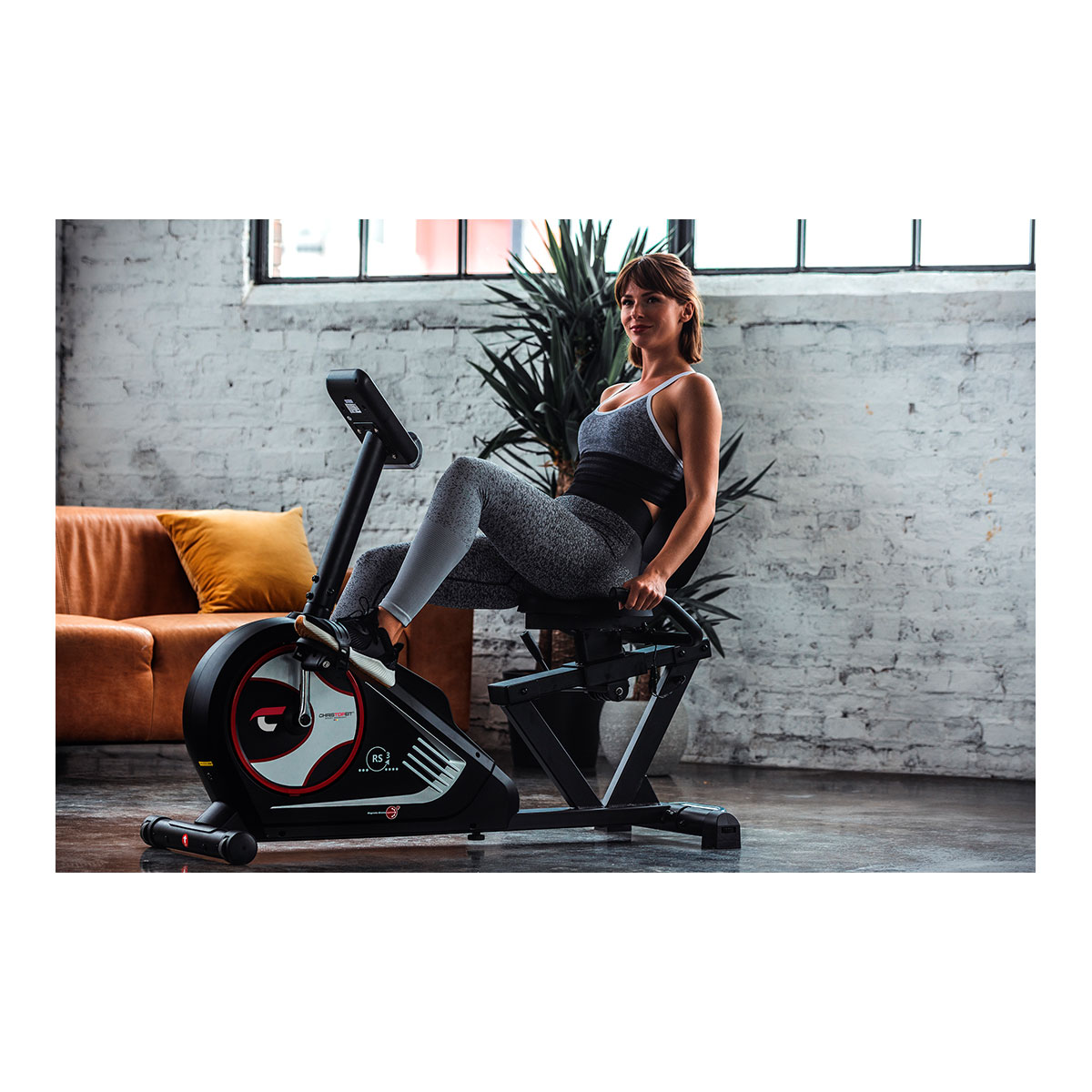 Sitzheimtrainer, Ergometer, inkl. Bodenschutzmatte L
