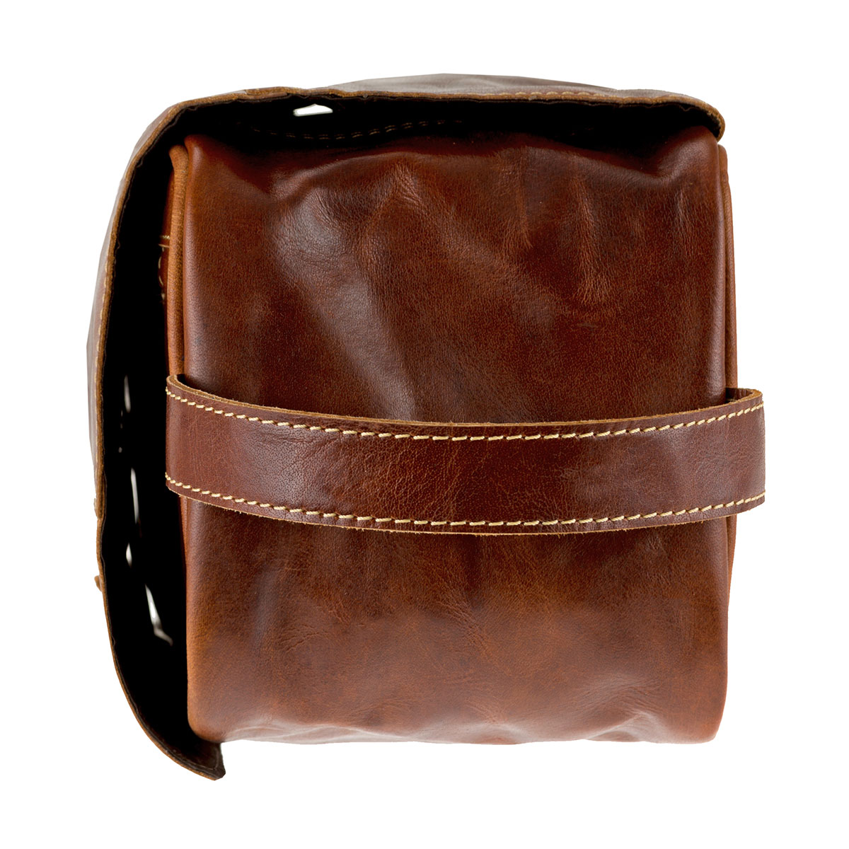 Kulturbeutel ROLL UP, Farbe cognac