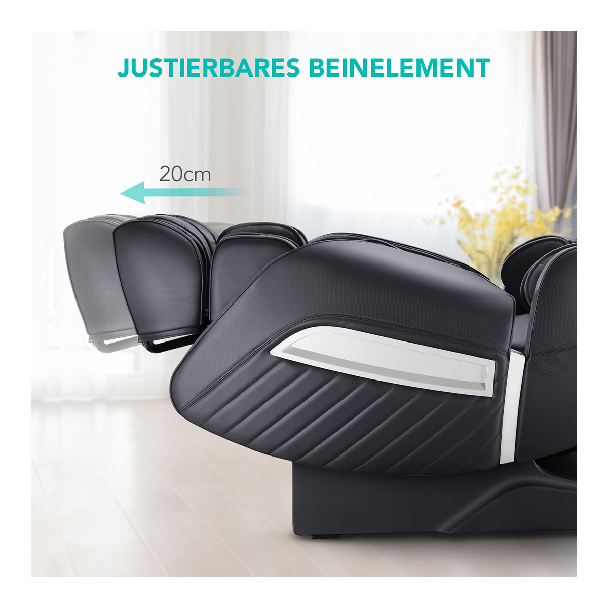 Ganzkörper Massagestuhl Schwarz
