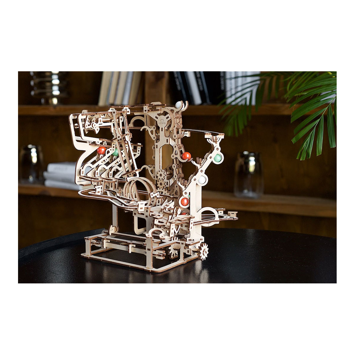 3D-Holzpuzzle, Murmel-Kettenbahn